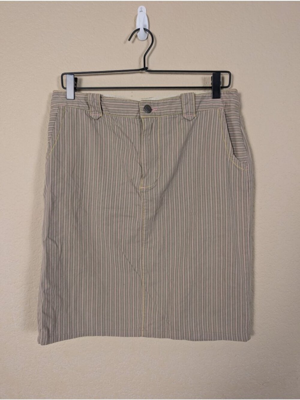 Y2K American Eagle Skirt Vintage Striped size 6 Cotton Preppy
